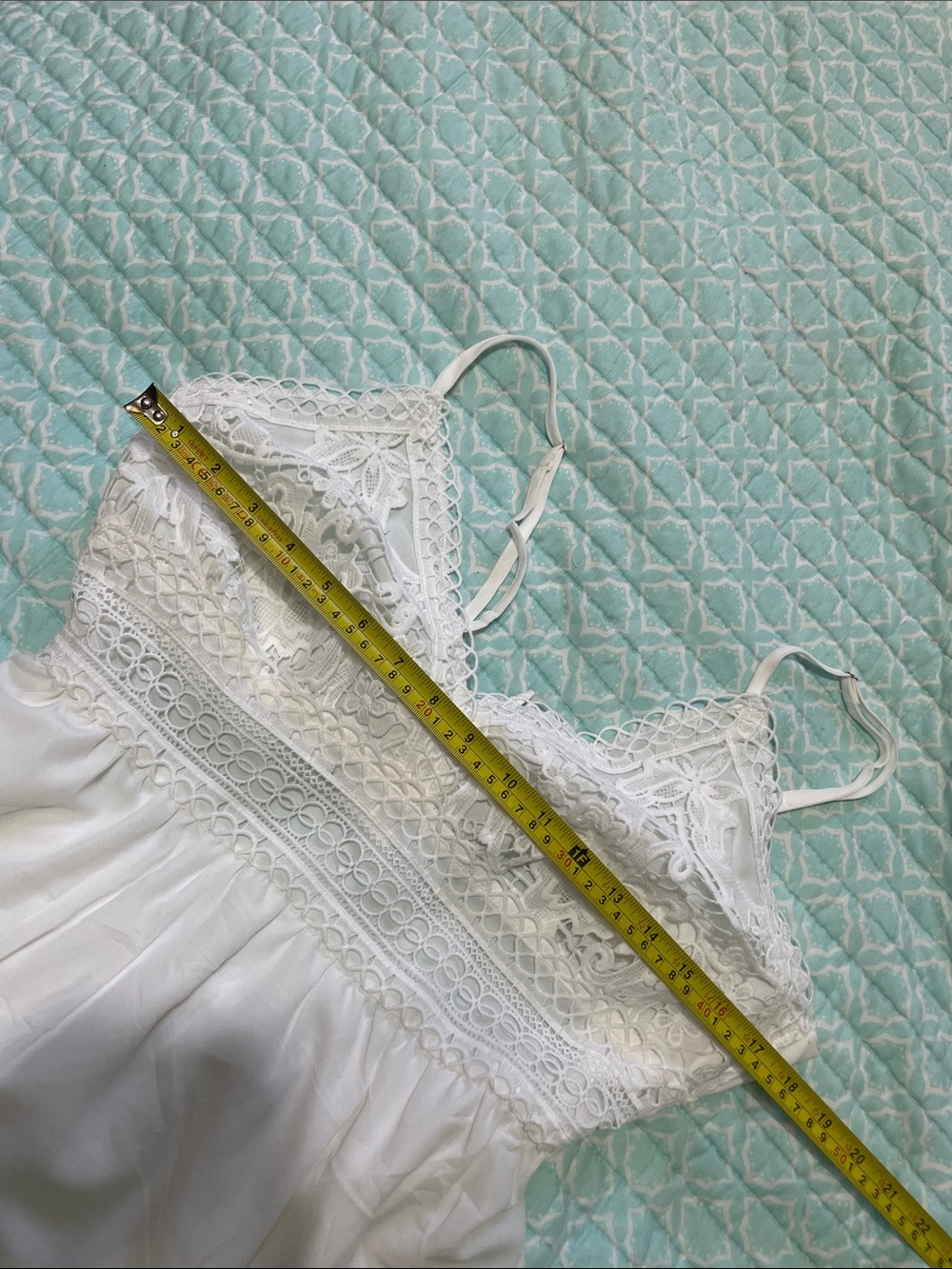 Battenburg lace and ruffle backlist dress - Picture 5 of 7